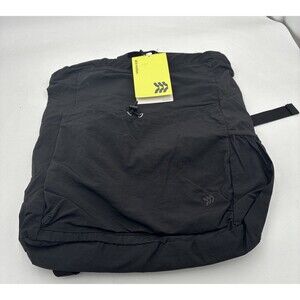 ALL IN MOTION CINCH BACKPACK  - Water Repellent,  BLACK